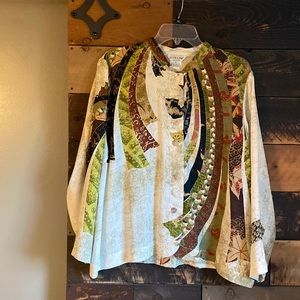 Beautiful silk top. 1x